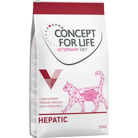 10kg Concept for Life Veterinary Diet Hepatic Kattenvoer Droog