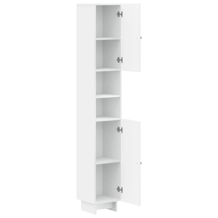 vidaXL - Badkamerkast - met - Open - Plank - EDE - Wit - 30 - x - 31 - x - 190 - cm