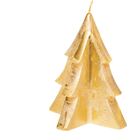 Home Society - Kerstboomkaars 'Denn' (Goud) - Set van 6 (L)