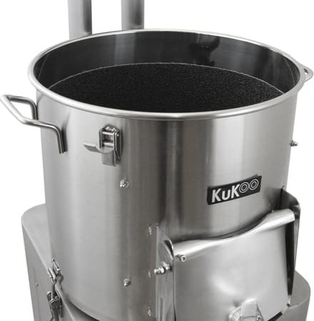 Commerciële aardappelschilmachine - rvs - 20kg - 190kg/uur
