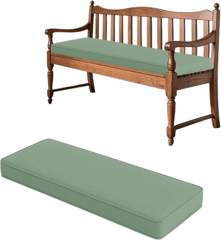Bankkussen - Zitkussen - Terras Meubels - Antislip - 120 x 60 cm - Groen