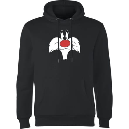 Looney Tunes Sylvester Face Hoodie - Zwart - L
