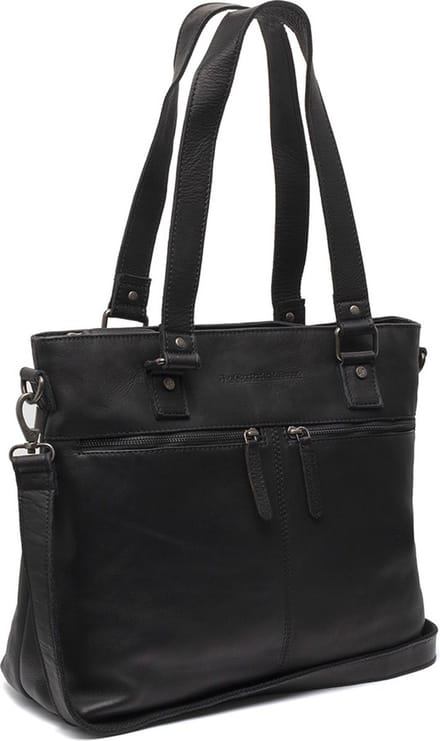 The Chesterfield Brand Valenora Waxed Pull Up Schoudertas - Zwart