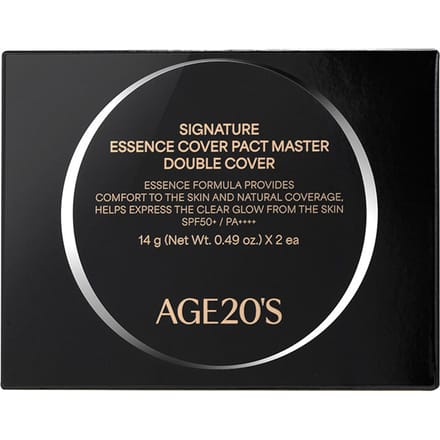 [AGE20's] Signature Essence Cover Pact Master Double Cover met navulling (3 kleuren) SPF 50+ PA++++ 14g*2EA No.23 black