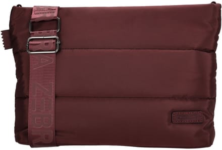 Zebra Trends Elske Crossbody Schoudertas - Trendy Puffer Dames Tas - Bordeaux rood
