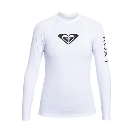Roxy - UV Rashguard voor dames - Whole Hearted - Longsleeve - Bright White - maat L (40)