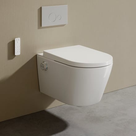 HOROW G07 Comfort Douche-WC - Randloos - ladydouche - softclose - Japans Toilet - Wit