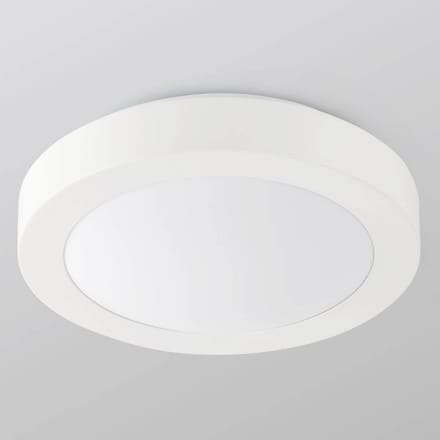 FARO BARCELONA Badkamer-plafondlamp Logos, Ø 35 cm, wit