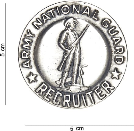 Embleem metaal Army national guard