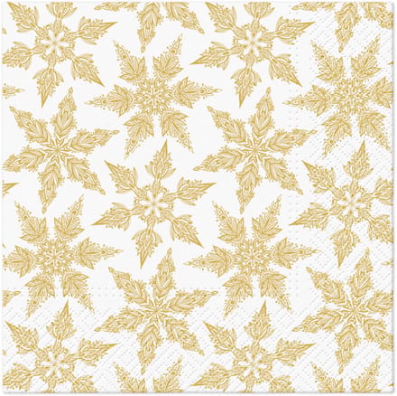 Lunch servetten Gold Winter - PAW Decor - 33x33 cm