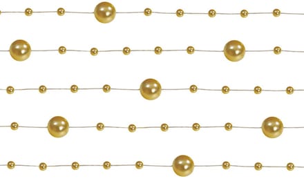 PartyDeco - Slinger gouden parels - 1,3 m