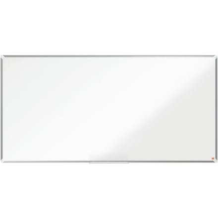 Whiteboard Premium Plus nobo - aluminium frame - geëmailleerd - B 1800 x H 900 mm - met afleggoot