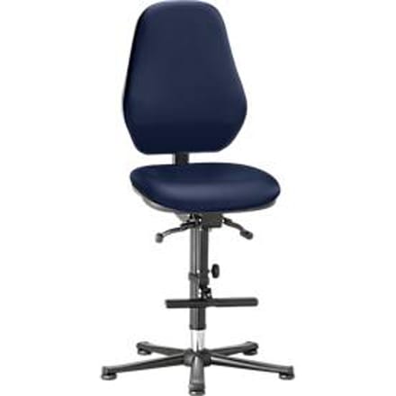 Labostoel LEANOS 9136, kunstleer, blauw