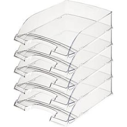 LEITZ® Opbergmand standaard 5226, kunststof, 5 stuks, glashelder