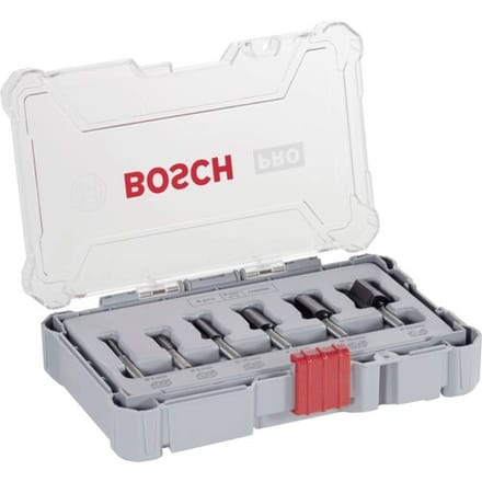 Bosch Accessories Groeffreesset, 6 mm schacht, 6-delig Bosch Professional NEW-22331