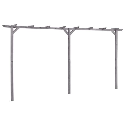 vidaXL - Pergola - 400x40x205 - cm - geïmpregneerd - grenenhout - grijs