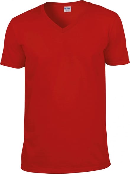 Gildan - Softstyle® Adult V-Neck T-Shirt - Red - M