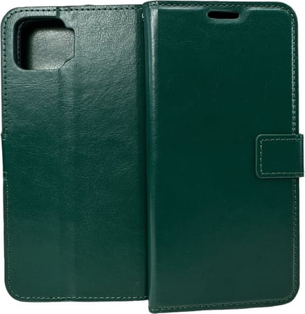 Portemonnee Book Case Hoesje Geschikt voor: Oppo A73 - groen