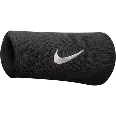 Nike Swoosh Doublewide Zweetband Verpakking 2 Stuks-Zwart,Wit