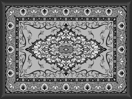 Vinyl | Vloerkleed vinyl | Hoary | 95x95 cm