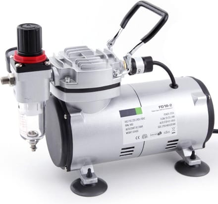 Fengda FD18-2 Airbrush mini compressor – max 4 bar – werkdruk 1-2 bar