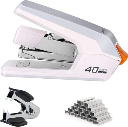 Ergonomische desktop nietmachine voor 40-50 vellen met quick-load functie