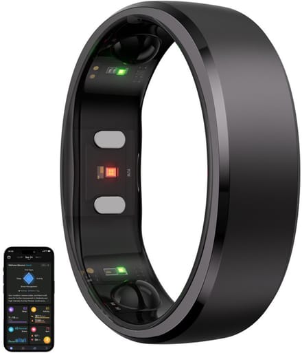 Ringconn Smart Ring Gen 2 - Maat-#13 - Kleur: Zwart