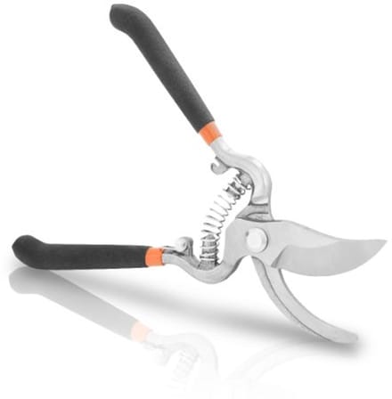 Traditionele snoeischaar van koolstofstaal met ergonomische greep - 20 cm snijlengte