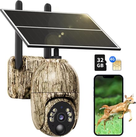 4G LTE Wildcamera met zonne-energie en simkaart voor buitengebruik