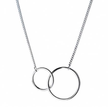 Ketting Odi-Minimalistisch Cirkels-zilver- Charme Bijoux