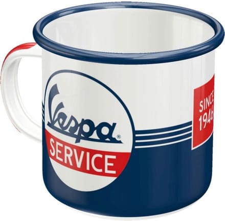 Emaille Beker Vespa Service