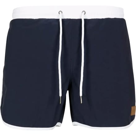 Urban Classics - Retro Zwemshorts - 3XL - Blauw/Wit