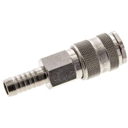 Vernikkeld Messing DN 5.5 (Orion) Luchtkoppeling Snelkoppeling 10 mm Slangpilaar