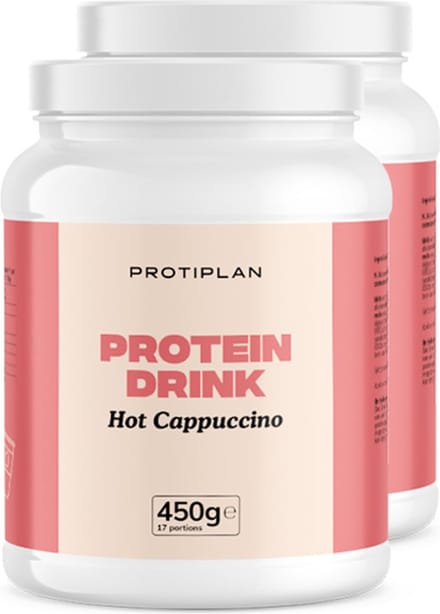 Protiplan - Voordeelpot Warme Cappuccino Drank - 2 stuks - 2 x 450 g - Low carb - Eiwitrijk