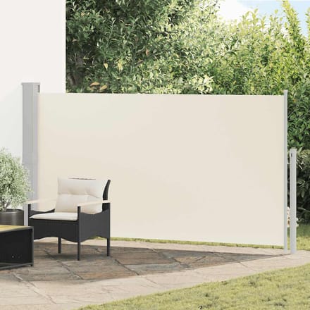 vidaXL - Tuinscherm - uittrekbaar - 170x300 - cm - crème