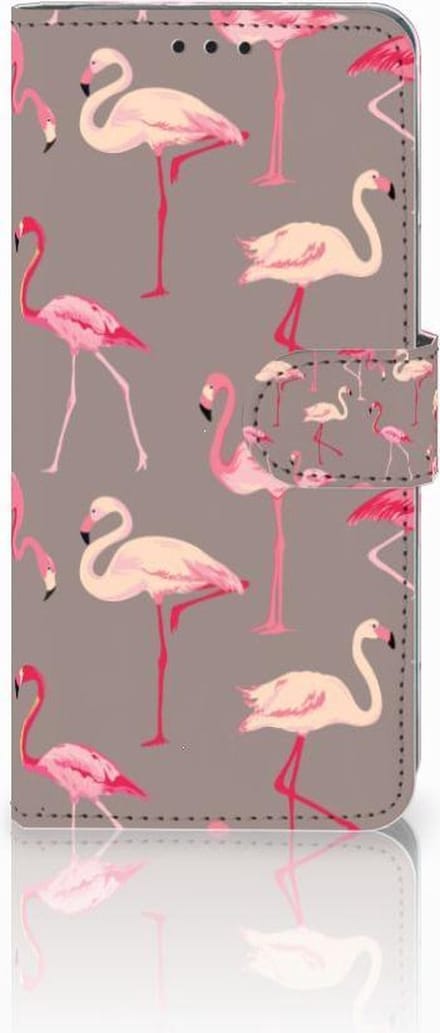 Huawei P30 Pro Telefoonhoesje met Pasjes Flamingo