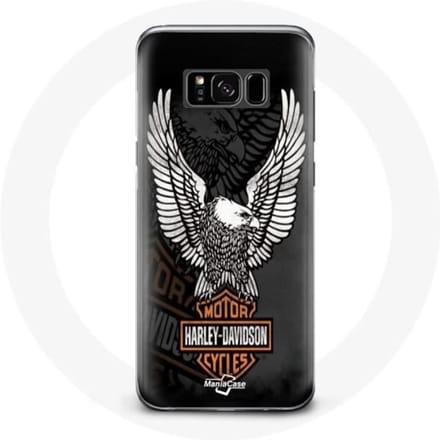 Coque pour Samsung Galaxy S8 plus Harley Davidson aigle logo