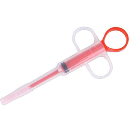 Transparante Hond Kat Huisdier Pill Medicament Feeder Injector Spuit Voedingshulpmiddel pack-1 rood