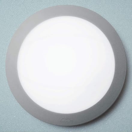 Ronde LED Plafondlamp Buiten en Binnen Grijs IP66 - E27 Fitting