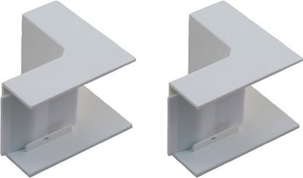 2 STUKS BINNENHOEK P25 WIT