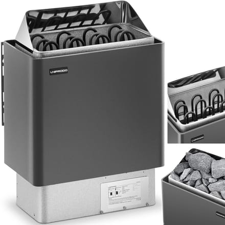 Uniprodo Saunakachel - 6 kW - 30 tot 110 ° C 10250221