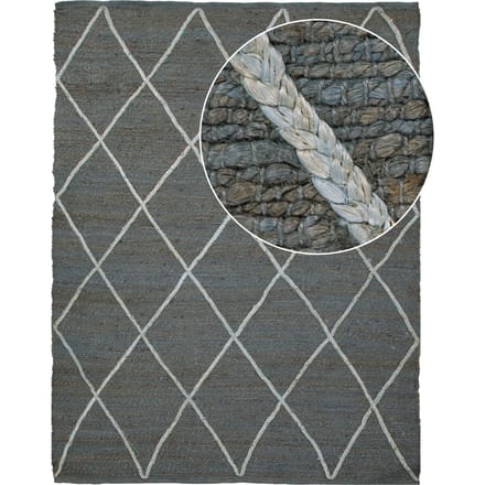 Jutekleed Sakira antraciet 60x100 cm