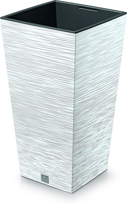 Bloempot Hoog Vierkant Furu Square 35x35x66cm WIT Prosperplast