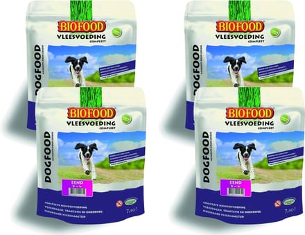 Bf Vleesvoeding Compleet - Hondenvoer - 4 x Kip Eend 800 g