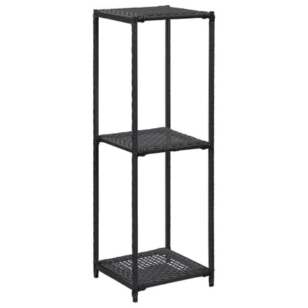 vidaXL - Opbergrek - 30x30x90 - cm - poly - rattan - zwart