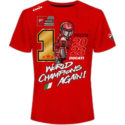 T-shirt VR46 Ducati Bagnaia World Champions Again