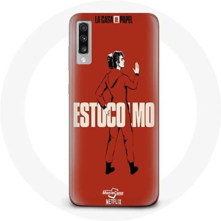 Coque - La Casa De Papel - Estocolmo - Souple - Rouge - Protection pour Samsung Galaxy A50