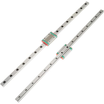 2 stuks LML12H Lineaire geleiderails 400 mm lengte met MGN12H schuifblokken