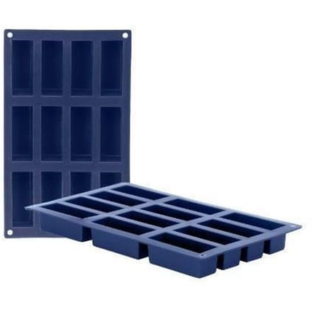 Cakevorm - Ibili - 870039 - 12 Holtes - Silicone - 8x3 cm - Geschikt voor de vriezer