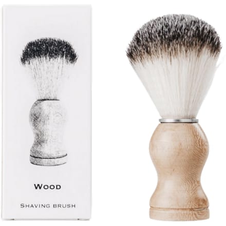 Banbu Vintage Scheerkwast - Hout - Nat Scheren - Klassieke Scheerbeurt Accessoire - Elegantie - Synthetisch Haar